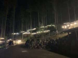喜多川キャンピングベース　夜景